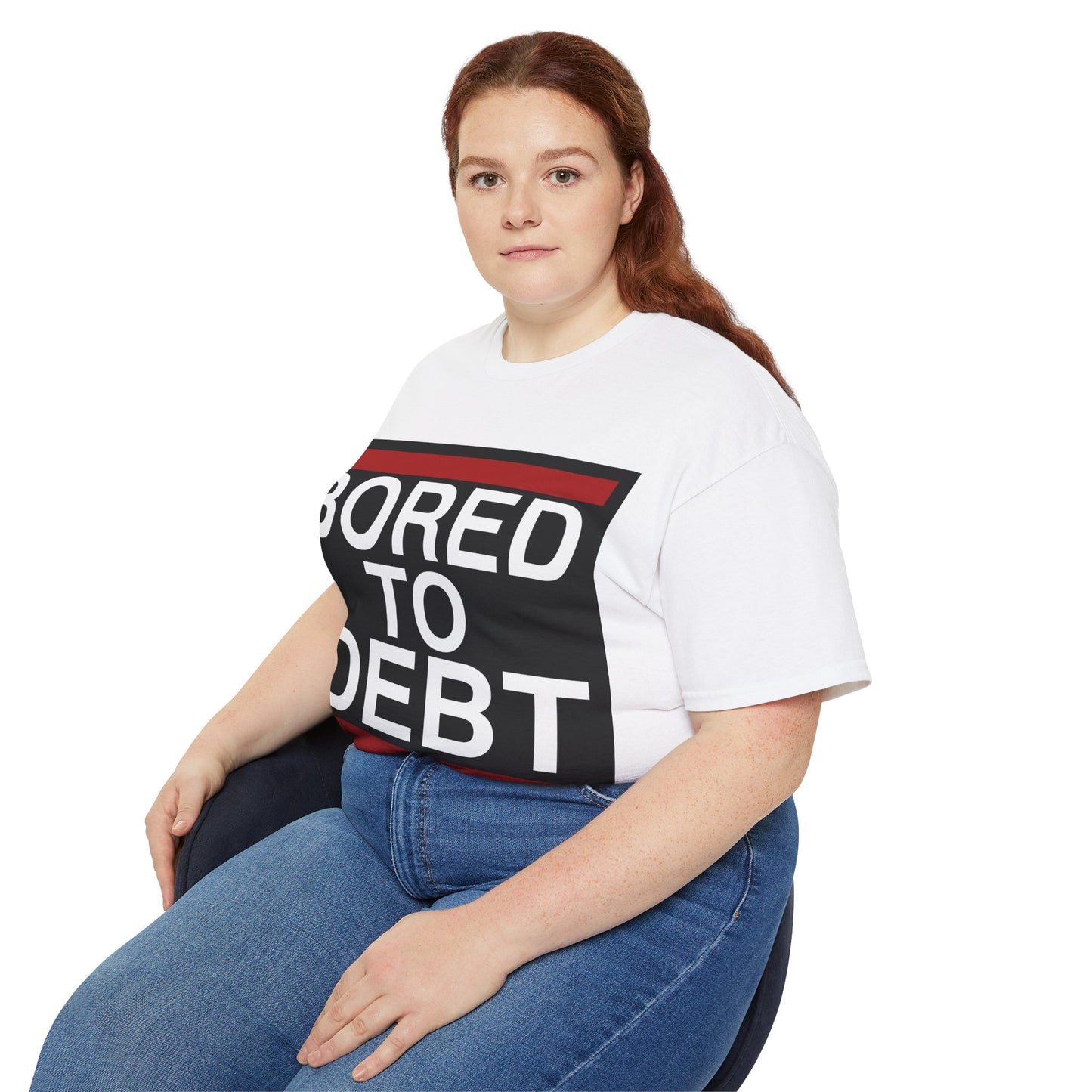 BORED TO DEBT Unisex Ultra Cotton Tee