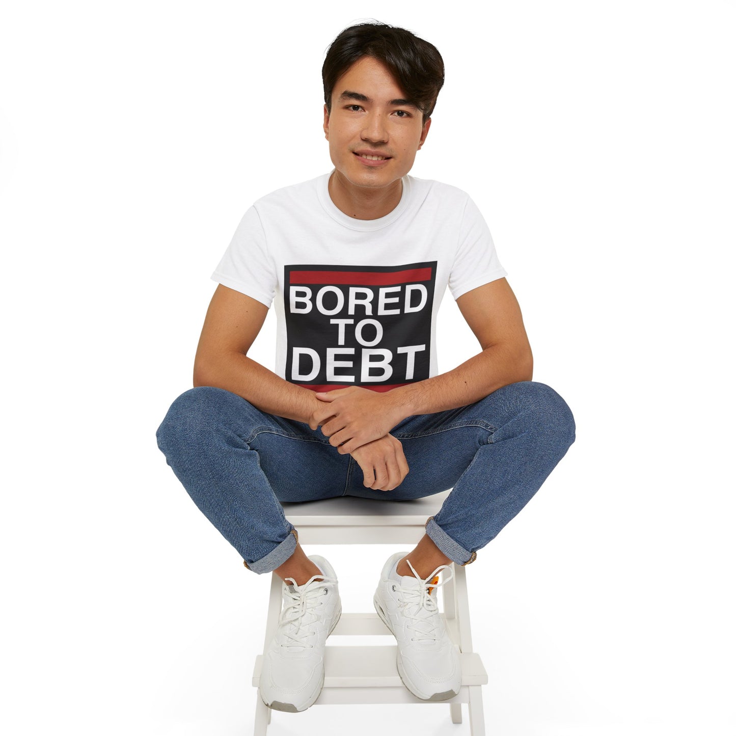 BORED TO DEBT Unisex Ultra Cotton Tee